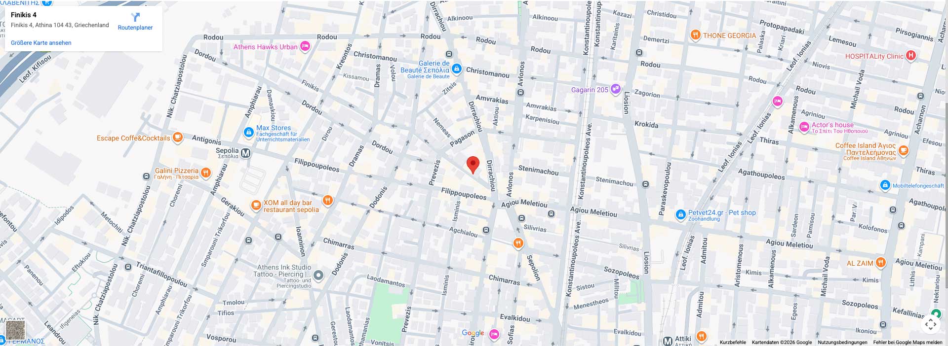 Κράτηση θέσης χάρτη